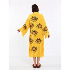 Bohemian printed robe