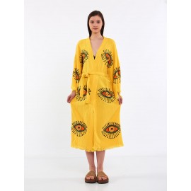 Bohemian printed robe