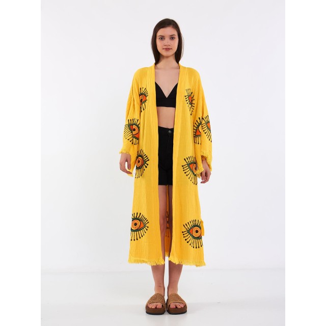Bohemian printed robe