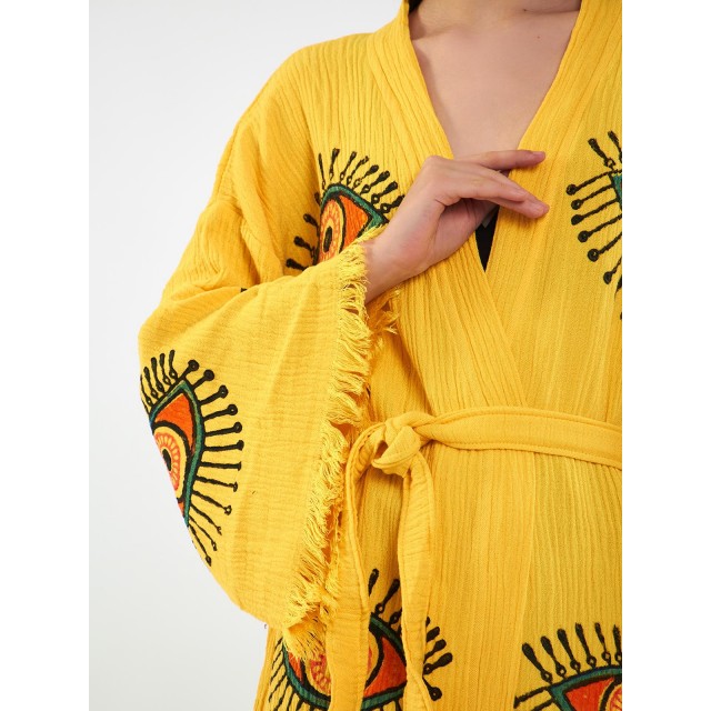 Bohemian printed robe