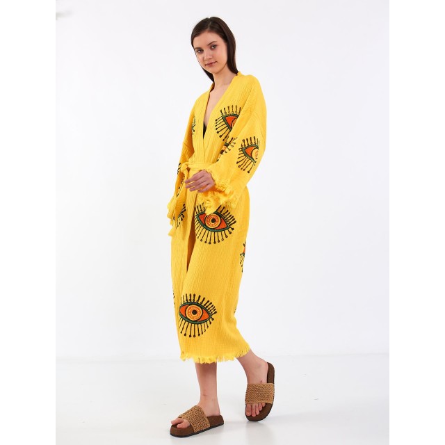 Bohemian printed robe