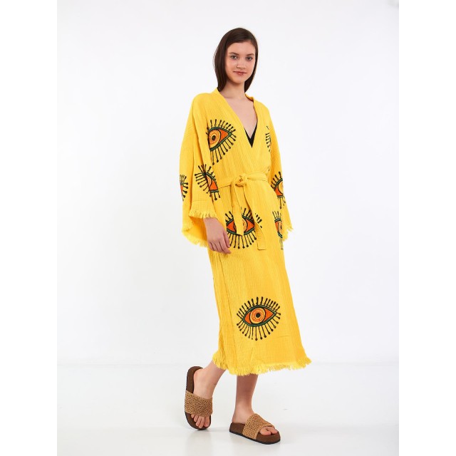 Bohemian printed robe