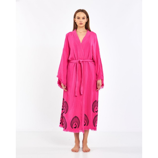 Pink Peacock Kimono Cardigan