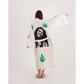 Hemp leaf pattern robe