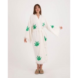 Hemp leaf pattern robe
