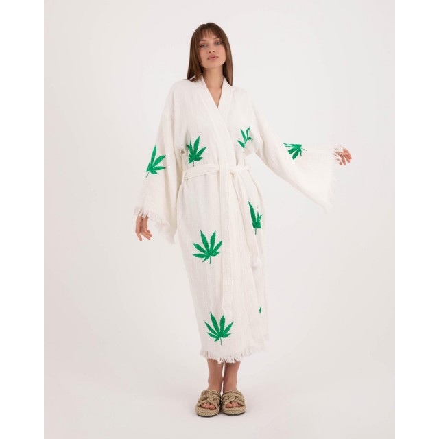 Hemp leaf pattern robe