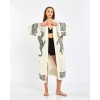 Animal print jacquard bathrobe