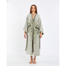 Bohemian embroidered robe