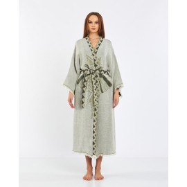 Bohemian embroidered robe