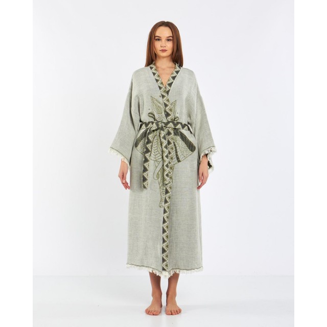 Bohemian embroidered robe