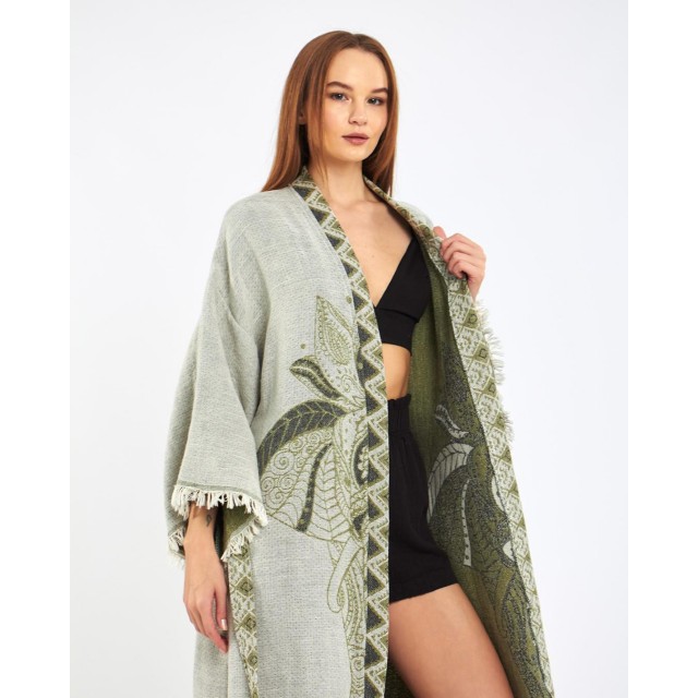 Bohemian embroidered robe