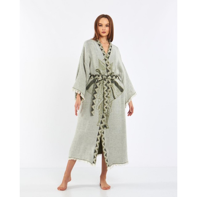 Bohemian embroidered robe