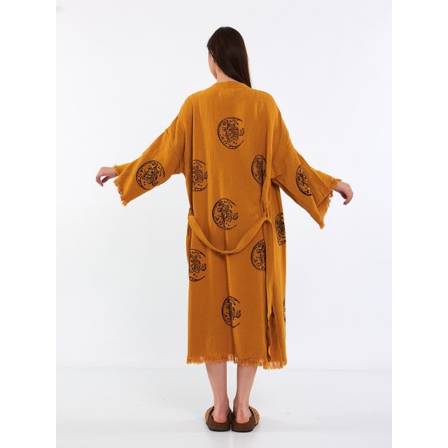 Ethnic style embroidered robe