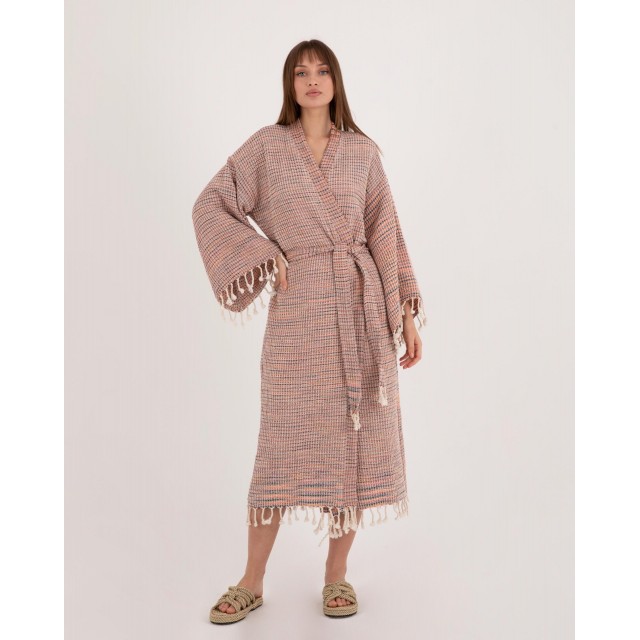 Woven Tassel Bathrobe