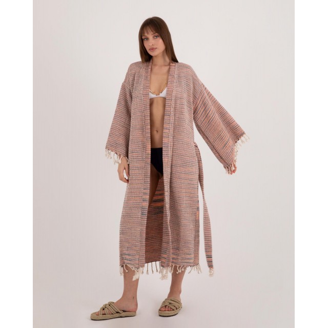Woven Tassel Bathrobe