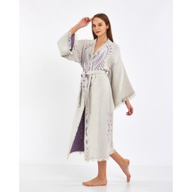 Lazy printed bathrobe